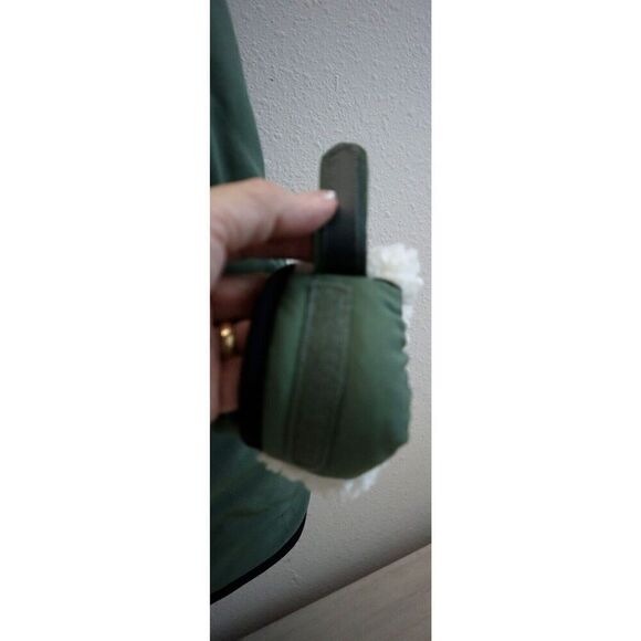 Adidas HF9105 Men Sz M Natural Green/Cream Adicross Reversible Sherpa Jacket - Picture 4 of 16